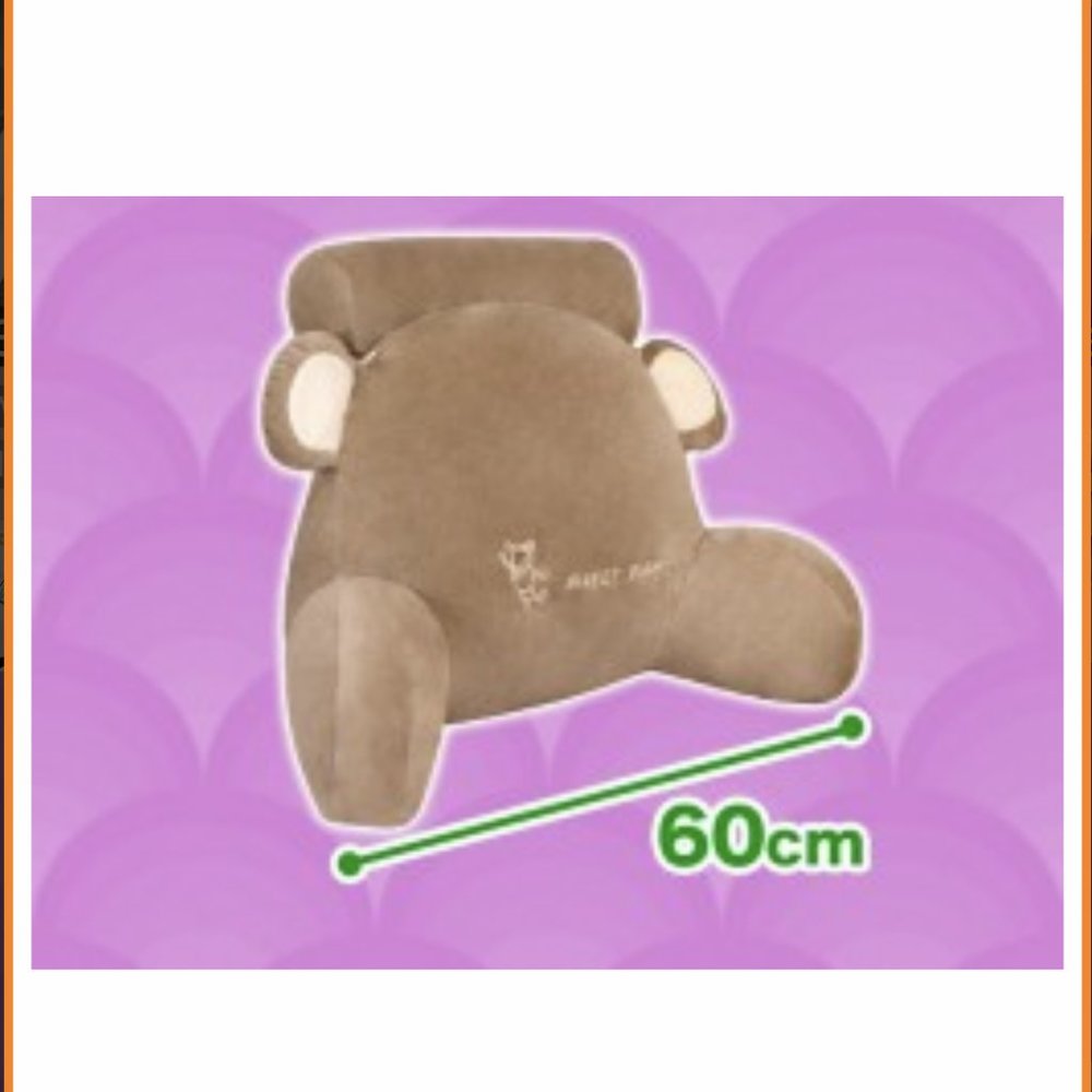 Animal Silhouette Chair Cushion Teddy Bear Reading Pillow